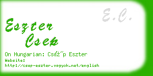 eszter csep business card